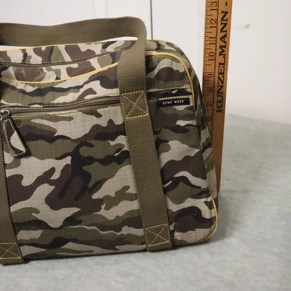 Acme Made Trixie Camo Laptop Bag‎ Large Camo Ripstop Nylon Travel Work Utility